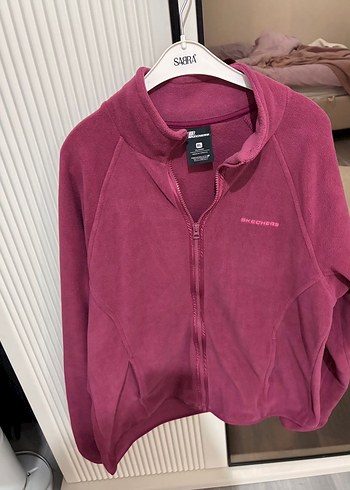 Skechers Orijinal. Pembe Fermuarlı Kadın Sweatshirt - Görsel 2