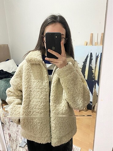 Zara peluş mont