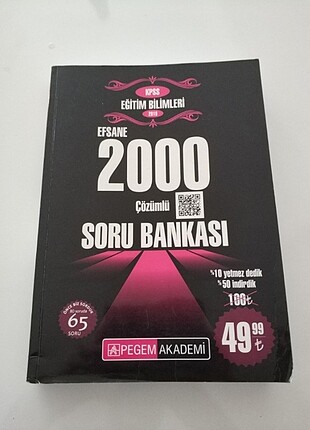 Pegem Eğitim Bilimleri 2000 Çözümlü SB