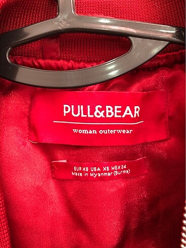 xs Beden kırmızı Renk Pull&bear