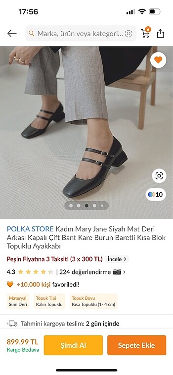 Zara Kadın babet