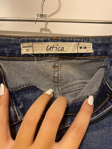 36 Beden lacivert Renk Vintage skinny kot pantolon