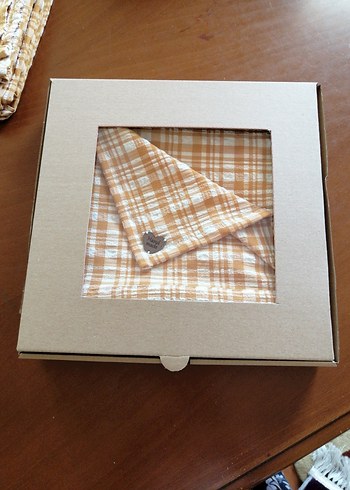 Koyu Mavi Kareli Masa Örtüsü - Görsel 3