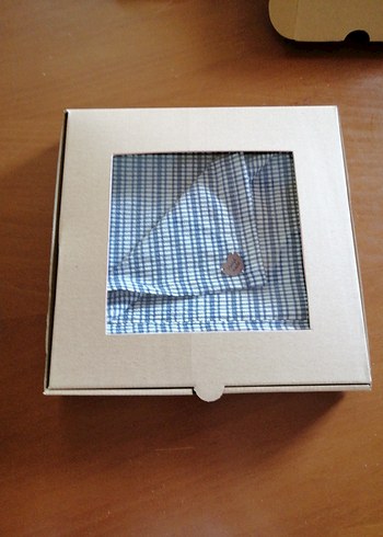 Koyu Mavi Kareli Masa Örtüsü - Görsel 4