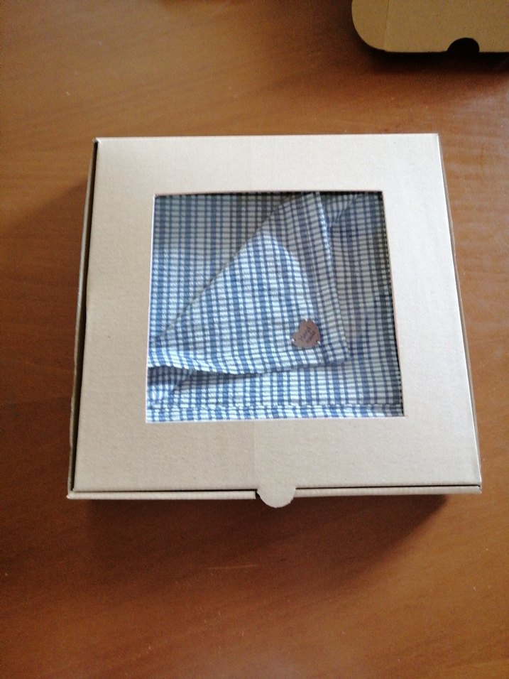 Koyu Mavi Kareli Masa Örtüsü - Görsel 4