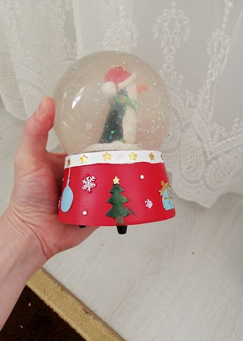 Renkli Kardan Adam Kar Küresi Biblosu - Görsel 4