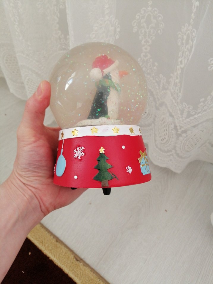 Renkli Kardan Adam Kar Küresi Biblosu - Görsel 4