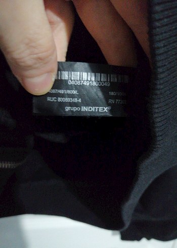 Siyah Kapüşonlu Fermuarlı hoodie - Görsel 6