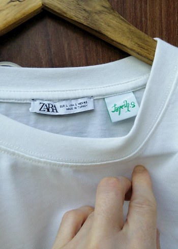 Erkek Beyaz Pamuklu Kısa Kollu Tişört - Görsel 3