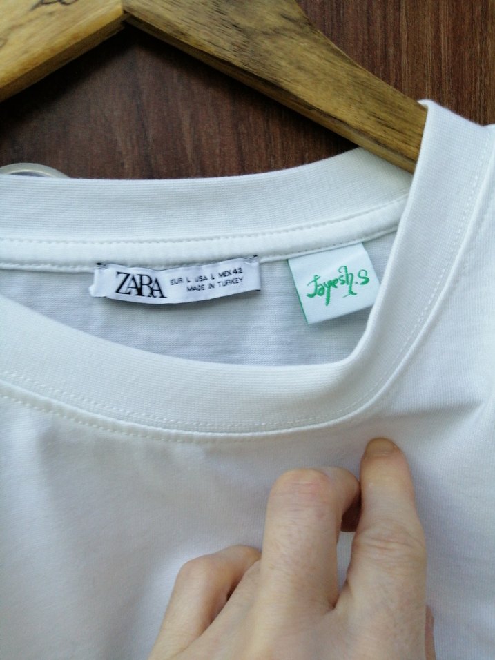 Erkek Beyaz Pamuklu Kısa Kollu Tişört - Görsel 3