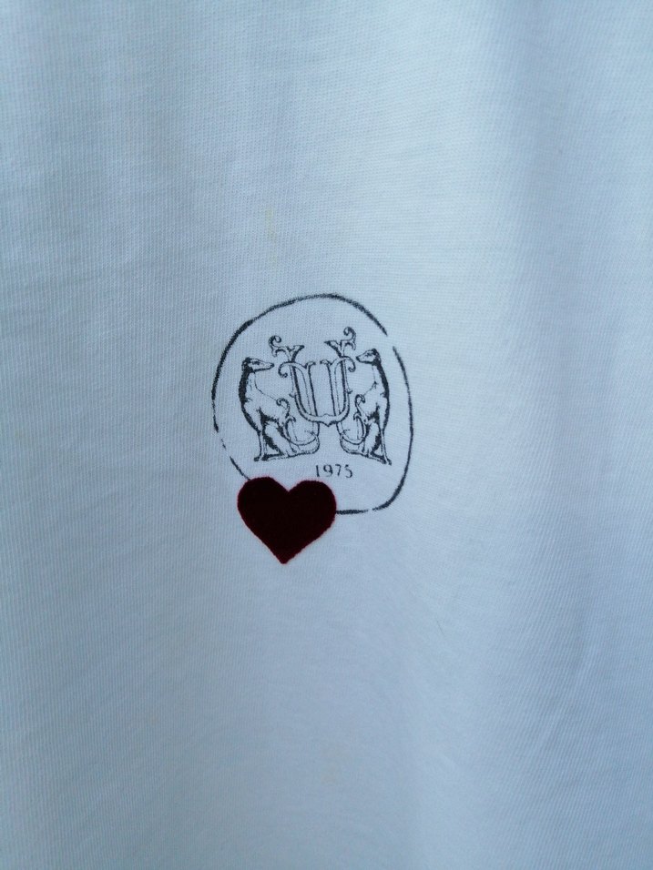 Beyaz Baskılı Kadın Tişört - Görsel 4