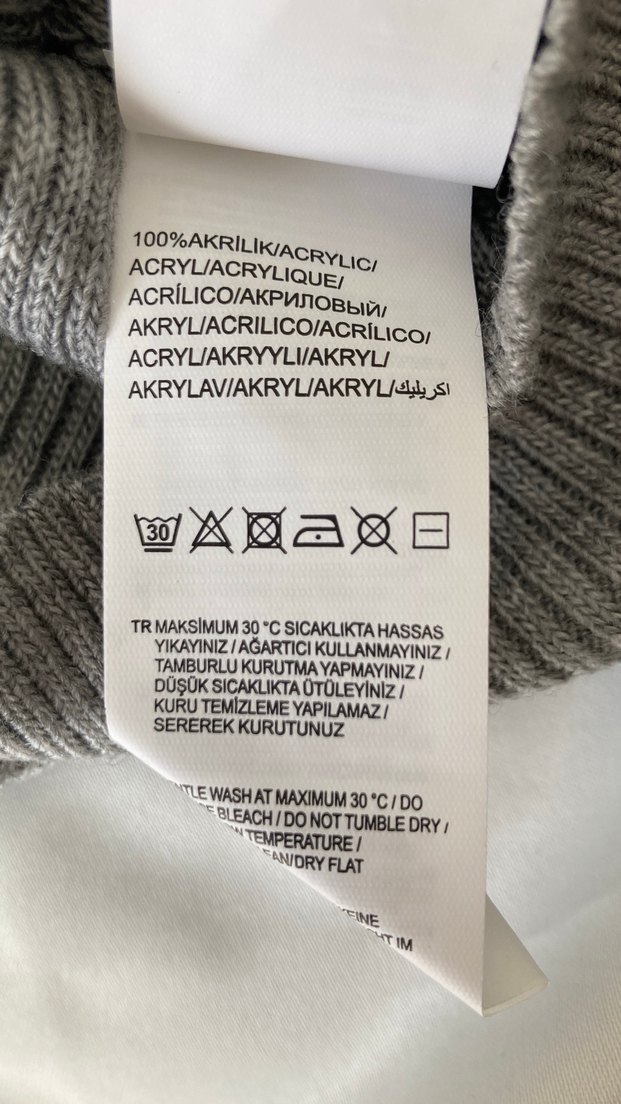 Trendyol Tek Kol Gri Triko Elbise - Görsel 4