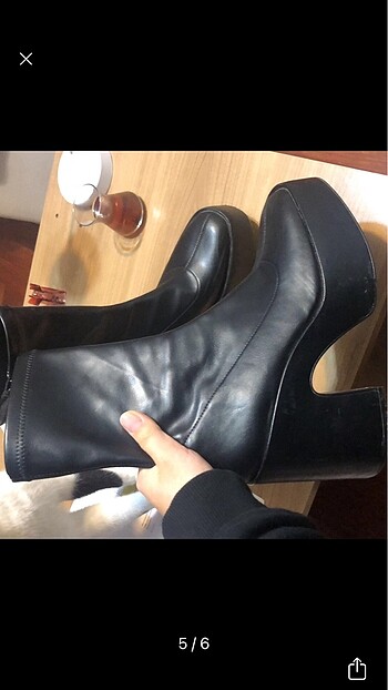 38 Beden siyah Renk bershka bot