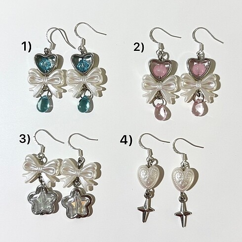 Diğer pastel drop küpe