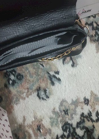 Siyah Deri Tokalı Kadın Çantası - Görsel 3