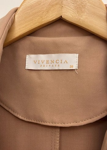 Bej Uzun Kadın Trençkot Nakışlı - Görsel 2