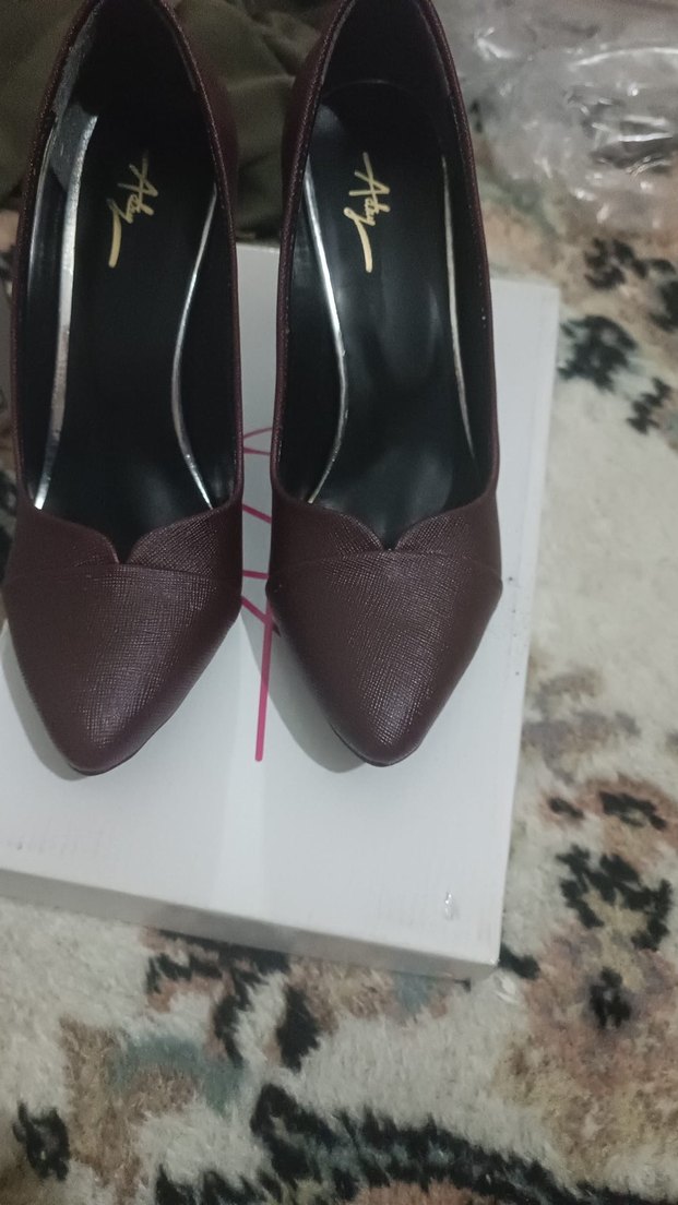 Bordo Deri Stiletto Klasik Kadın Ayakkabı - Görsel 2