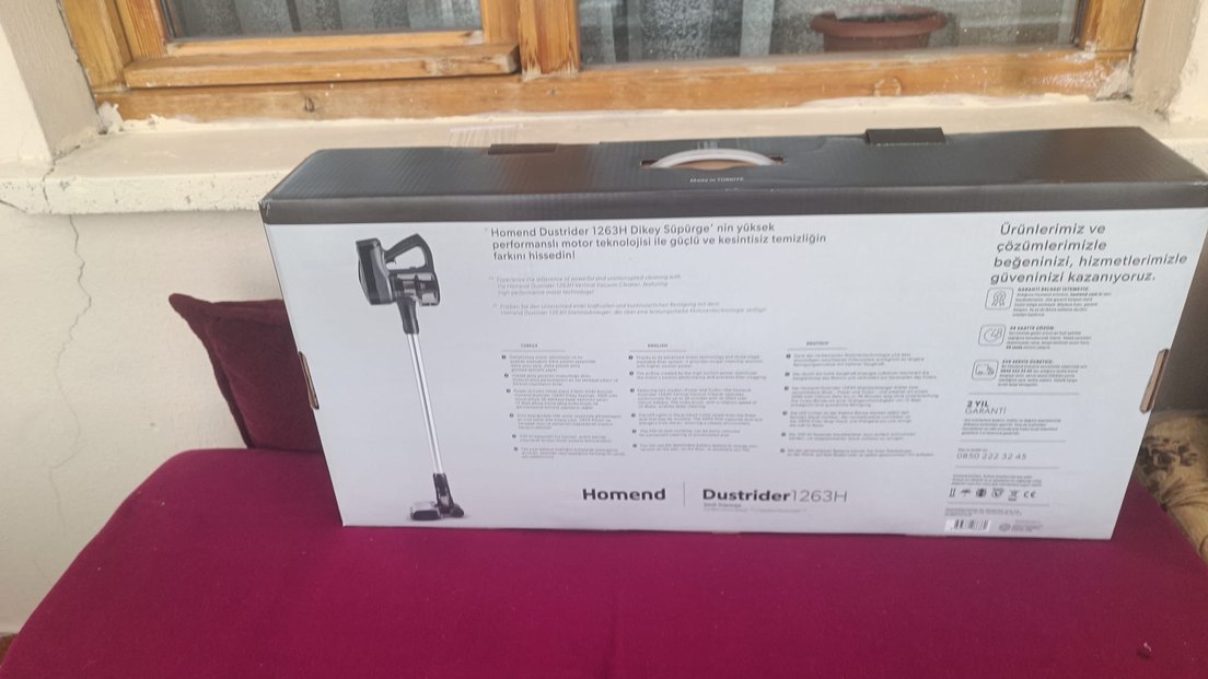 Homend Dustrider 1263H Dikey Süpürge Siyah - Görsel 2