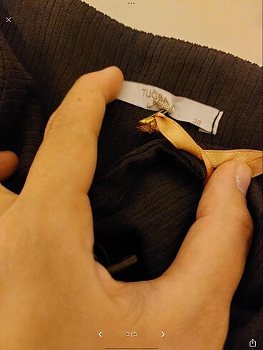 38 Beden gri Renk Tuğba kadife etek