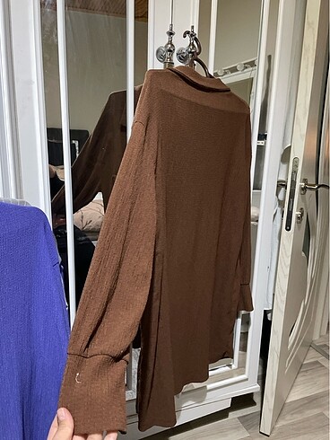 xl Beden kahverengi Renk Kahverengi gömlek