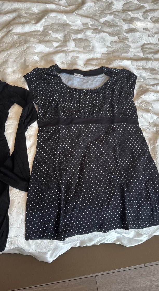 1 adet siyah boğazlı body, 1 adet tunik - Görsel 3