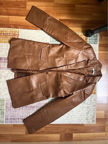 Deri blazer ceket