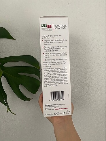 Sebamed Sebamed Likit Yüz ve Vücut Temizleyici 1000ml