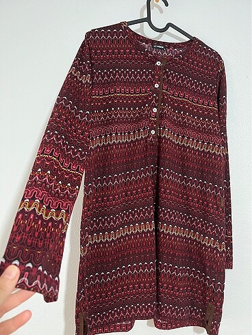 m Beden LC Waikiki Bordo Tunik