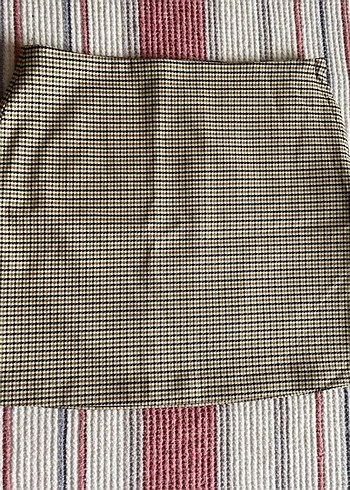 Ekose Desenli Mini Etek H&M
