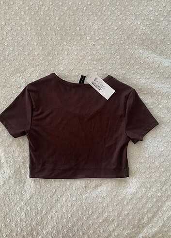 Defacto Defacto Fit Yuvarlak Yaka Kısa Kollu Crop Spor Tişört