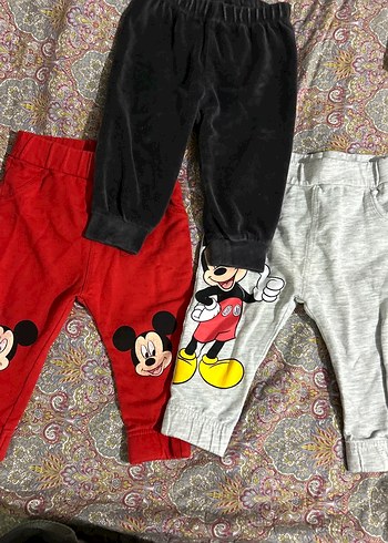 Gri Nakışlı Erkek Çocuk Eşofman Altı 3 lü