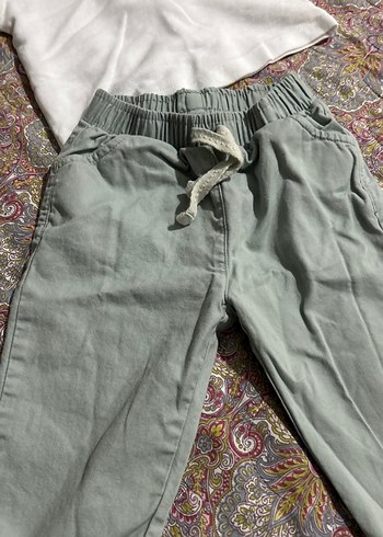 Zara Yeşil Erkek Çocuk Rahat Kesim Pantolon