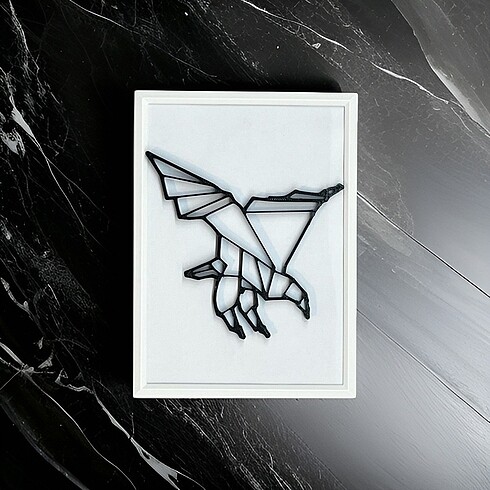 2D Origami Kartal Tablo