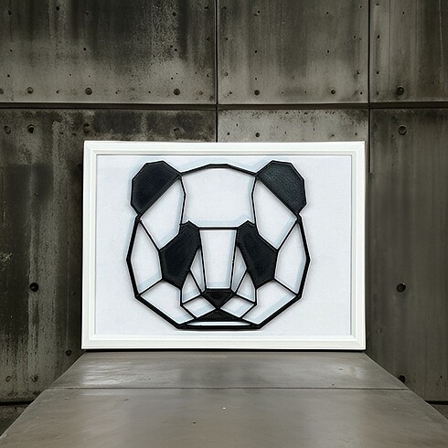 2D Origami Panda Tablo