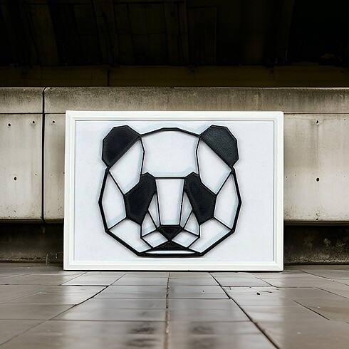 Ikea 2D Origami Panda Tablo