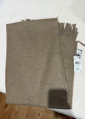  Beden camel Renk Püsküllü atkı