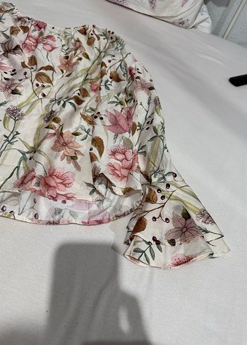 s Beden çeşitli Renk Manşetleri Farbalalı Bluz