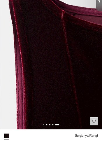 Burgonya Rengi Kadife Dikiş Detaylı Elbise - Görsel 5