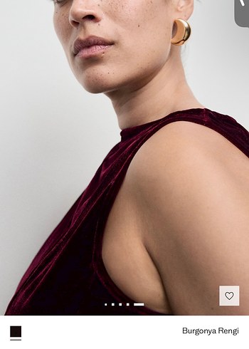 Burgonya Rengi Kadife Dikiş Detaylı Elbise - Görsel 7