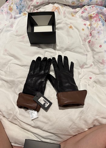 Network Siyah Kadın Deri Eldiven - Görsel 9