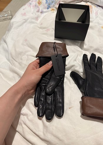 Network Siyah Kadın Deri Eldiven - Görsel 12