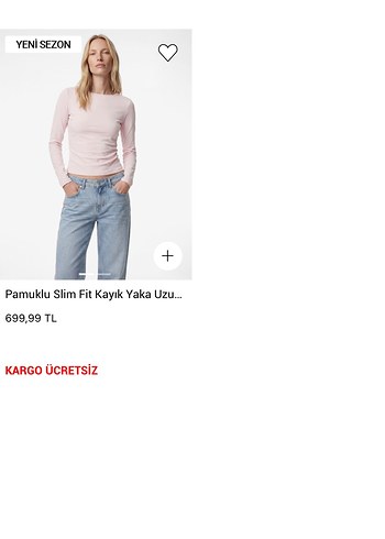 Pamuklu Uzun Kollu Drapeli Pembe Hamile Tişört - Görsel 6