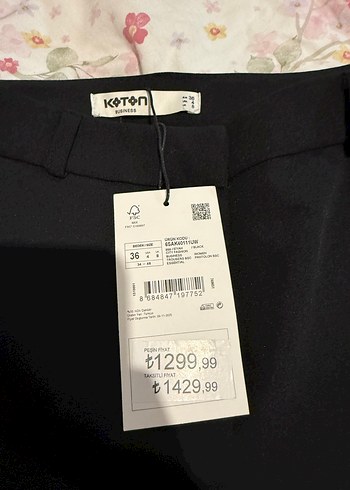 Cepli Siyah Slim Fit Kumaş Pantolon - Görsel 7