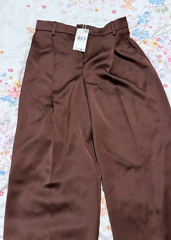 Mango Saten Kumaş Pantolon - Görsel 11