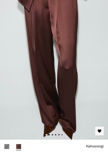 Mango Saten Kumaş Pantolon - Görsel 7