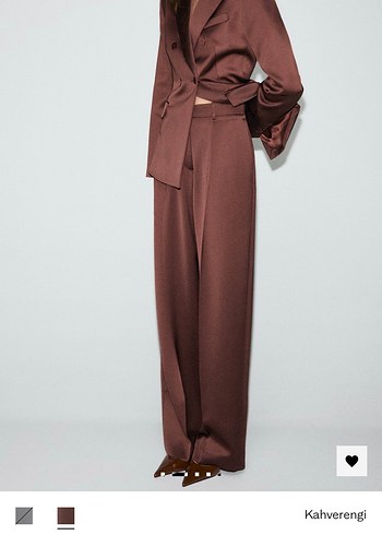 Mango Saten Kumaş Pantolon - Görsel 6