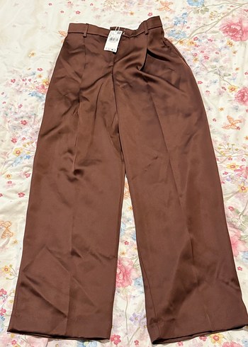 Mango Saten Kumaş Pantolon - Görsel 14