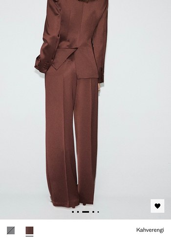 Mango Saten Kumaş Pantolon - Görsel 5