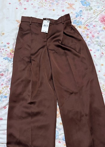 Mango Saten Kumaş Pantolon - Görsel 10