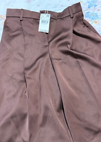 Mango Saten Kumaş Pantolon - Görsel 12